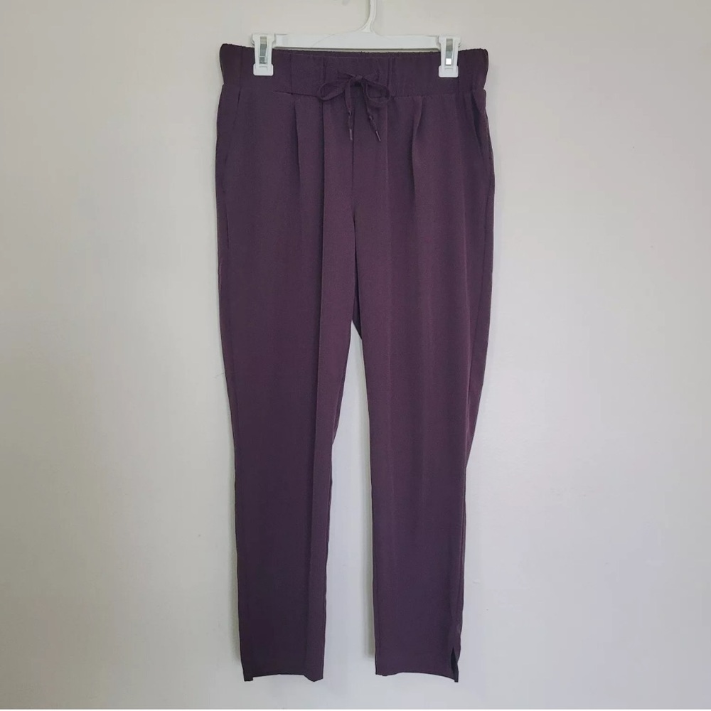 RBX purple athletic casual work scrubs cropped lightweight pants, Women’s Med